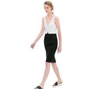 Zara Colorblock Cocktail Dress